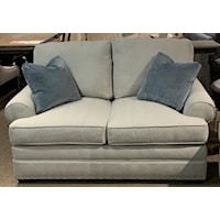 Deep Seated Loveseat with Sock Arm and Nailhead Trim