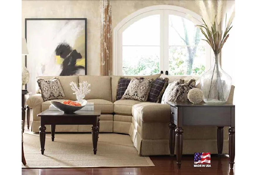 Custom Select Upholstery Custom 3-Piece Sectional Sofa by Kincaid Furniture at Johnny Janosik