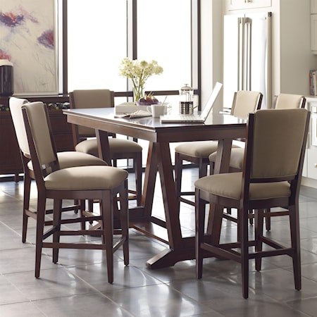 7 Pc Counter Height Dining Set