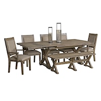 5 Piece Table & Chair Set with Leaves