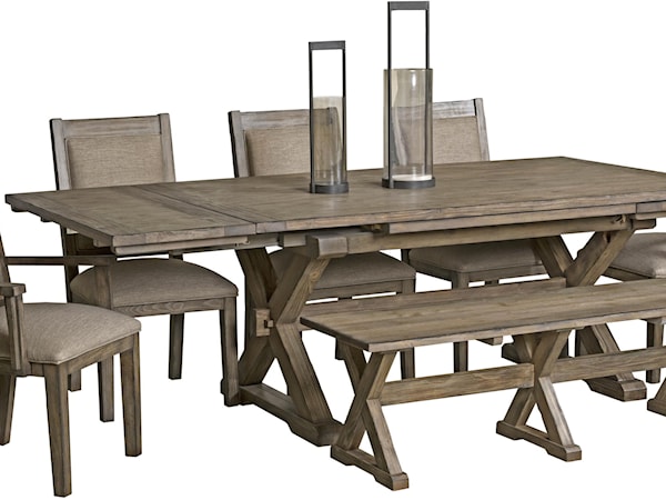 5 Piece Table & Chair Set with Leaves