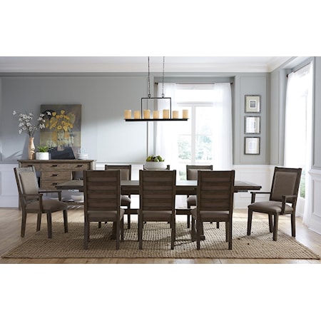7 Piece Table & Chair Set with Leaves
