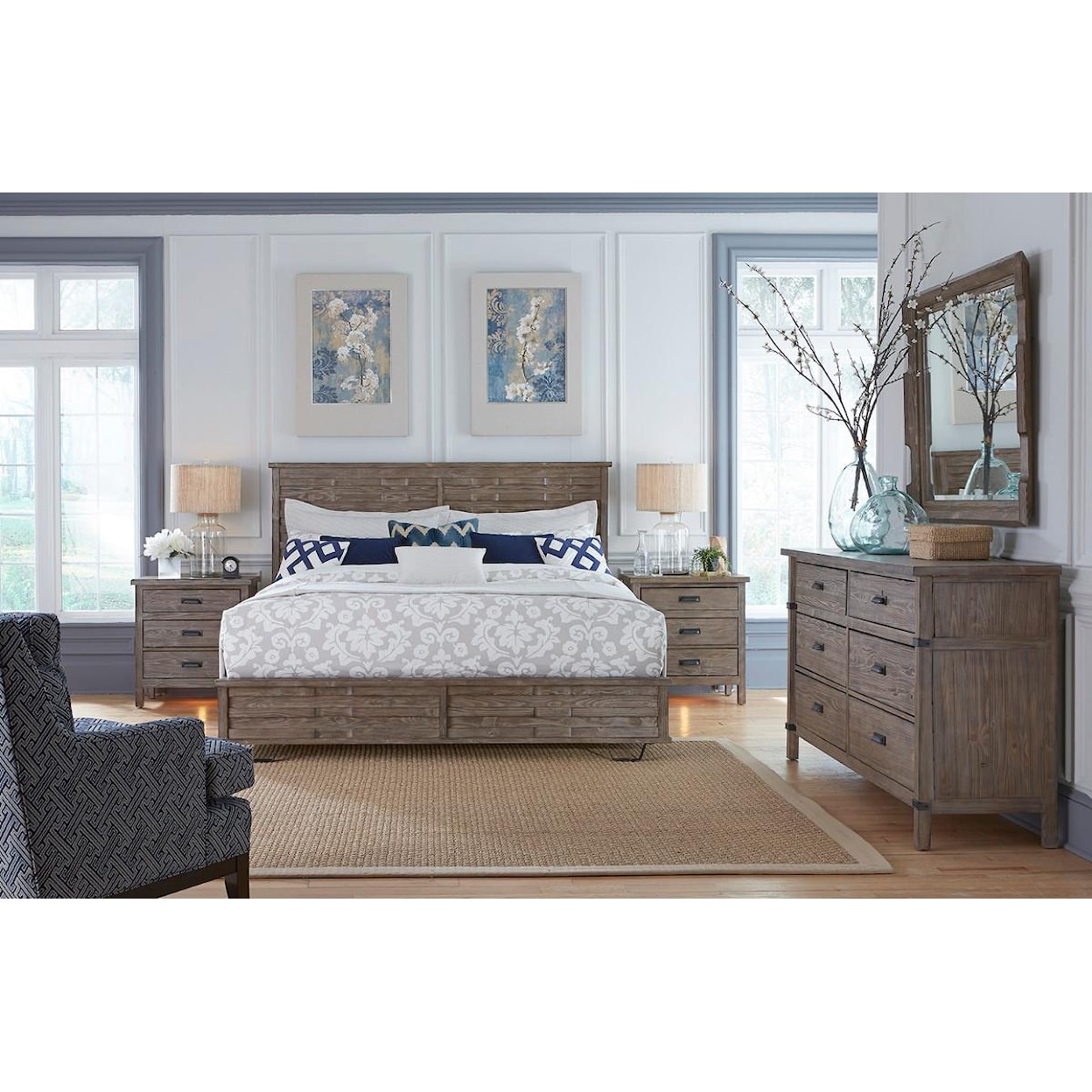 Kincaid Furniture Foundry King Panel Bed