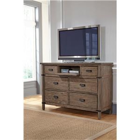 Bureau and Mirror Set