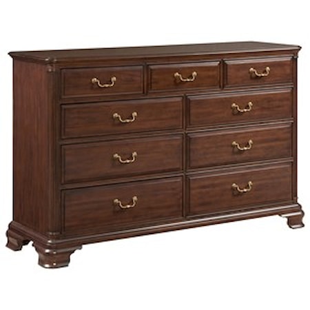 Dresser and Mirror Set