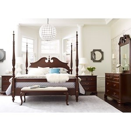 Dresser and Mirror Set