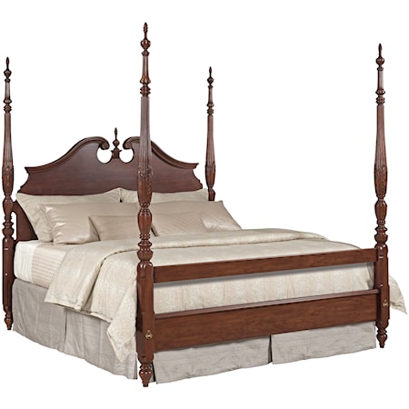 Rice Carved Bed 6/0 Cali King Package