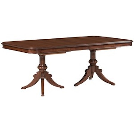Double Pedestal Dining Table - Complete