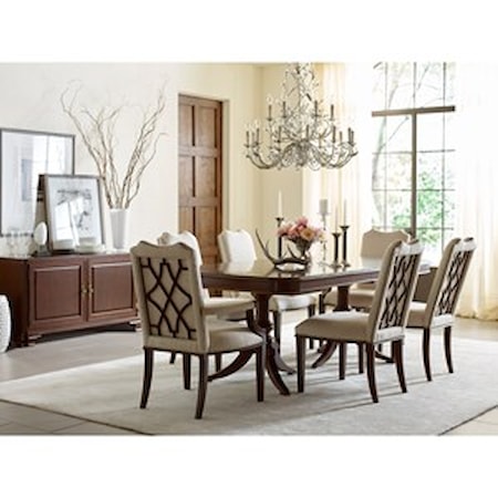 Double Pedestal Dining Table - Complete