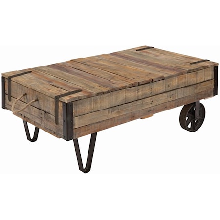 Industrial Cart Cocktail Table