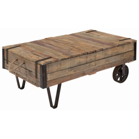Industrial Cart Cocktail Table