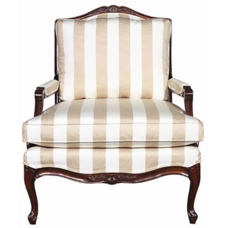 Exposed Wood Accent Chair