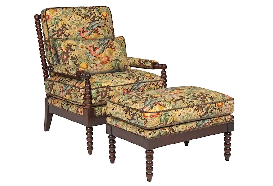 Accent Chairs Jenny Chair and Ottoman Set by Kincaid Furniture at Belfort Furniture