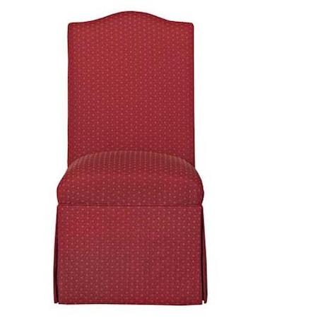 Armless Skirted Chair