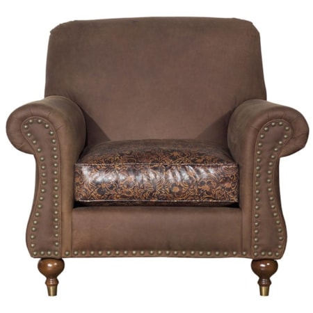 Rolled Arm Accent Chair