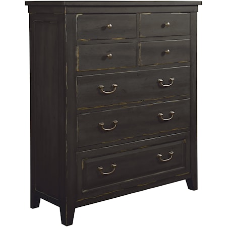 Simon Solid Wood 7-Drawer Chest with Drawer Dividers