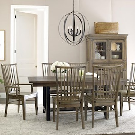 Dining Table Set with 6 Chairs