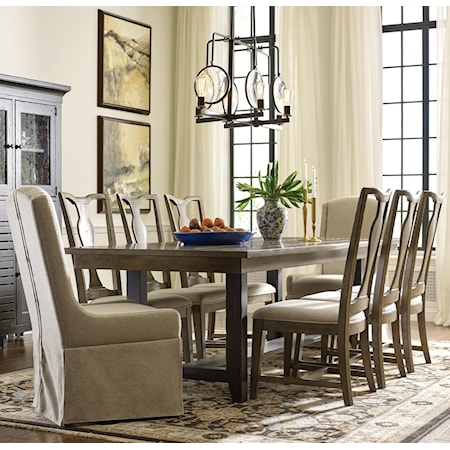 Dining Table and Chair Set for 8
