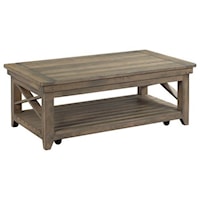 Soots Solid Wood Coffee Table with Casters