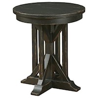 22" James Solid Wood Round End Table