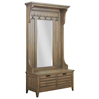 Warren Solid Wood Hall Tree with Mirror