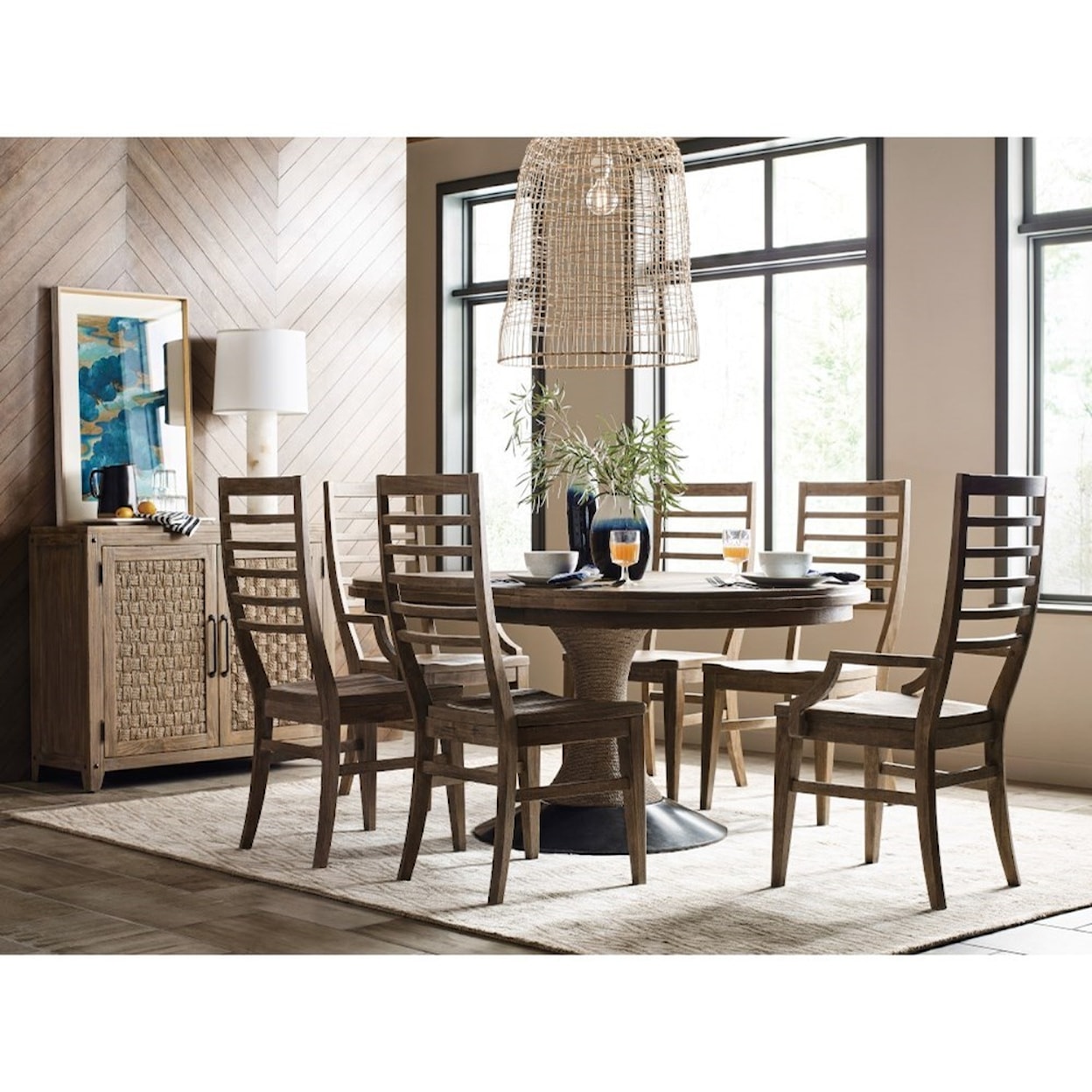 Kincaid Furniture Modern Forge Formal Dining Room Group