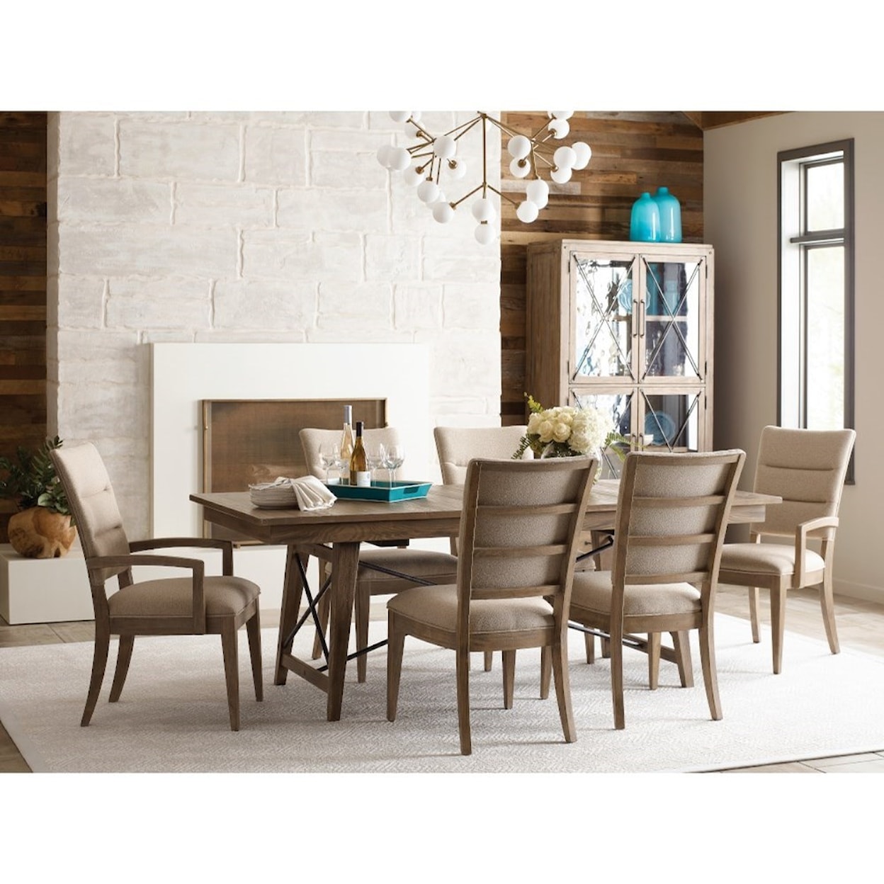 Kincaid Furniture Modern Forge Formal Dining Room Group