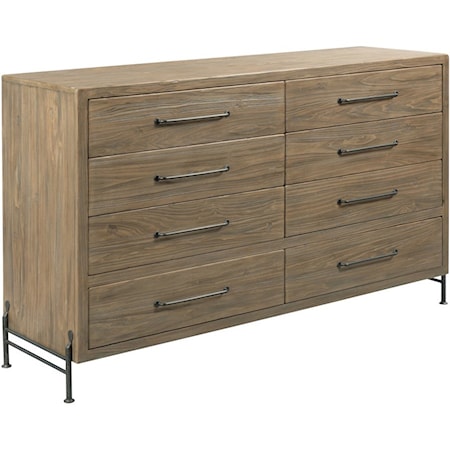 Amity 8-Drawer Solid Wood Dresser