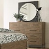 Kincaid Furniture Modern Forge Dresser and Mirror Set