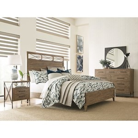 Dresser and Mirror Set