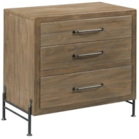 Smithville 3-Drawer Solid Wood Nightstand with Light