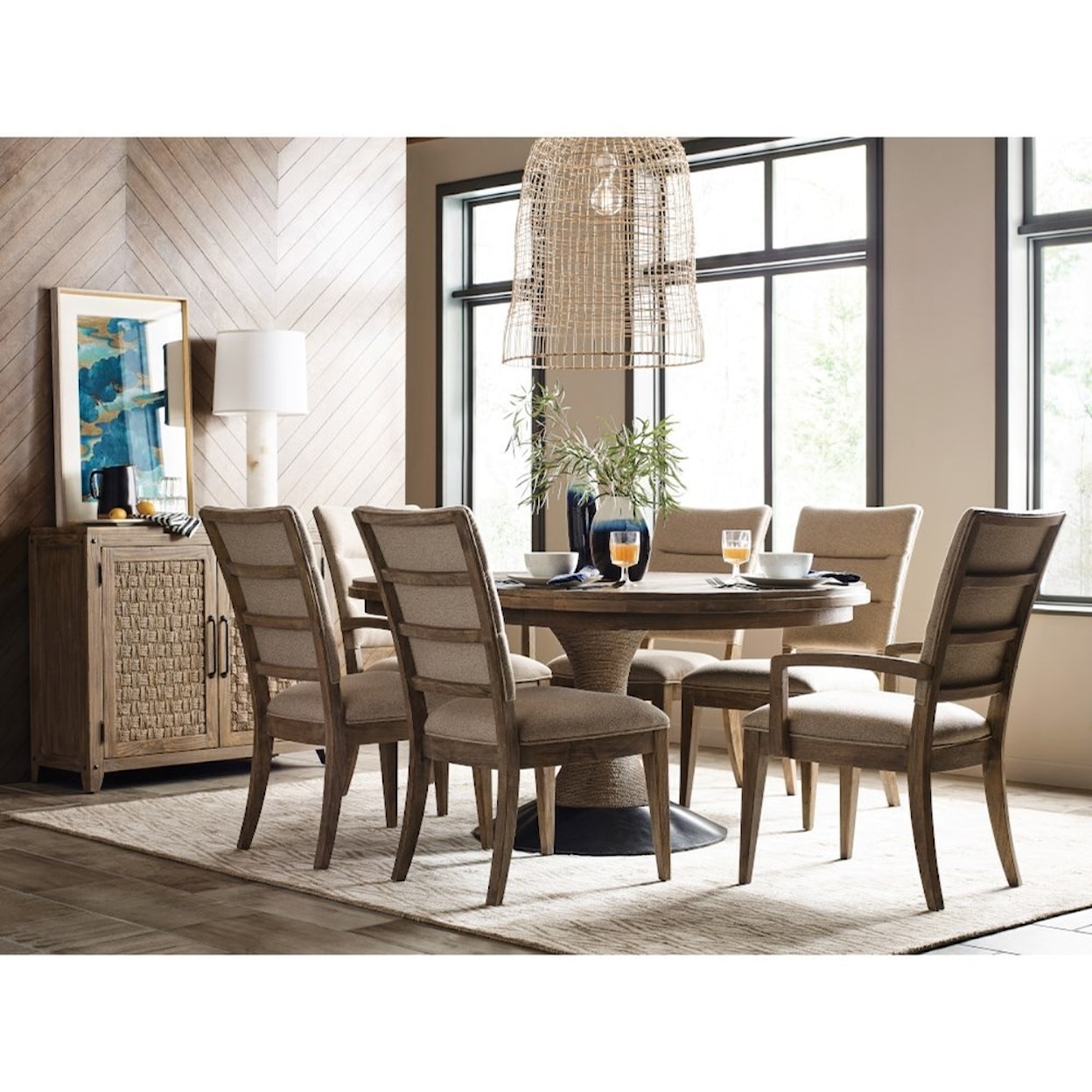 Kincaid Furniture Modern Forge 7-Piece Dining Set