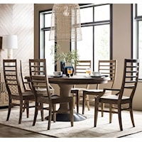 7-Piece Dining Set with Lindale Table and Canton Ladderback Chairs