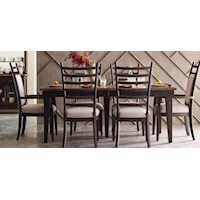 Five Piece Dining Set includes Table and Four Side Chairs