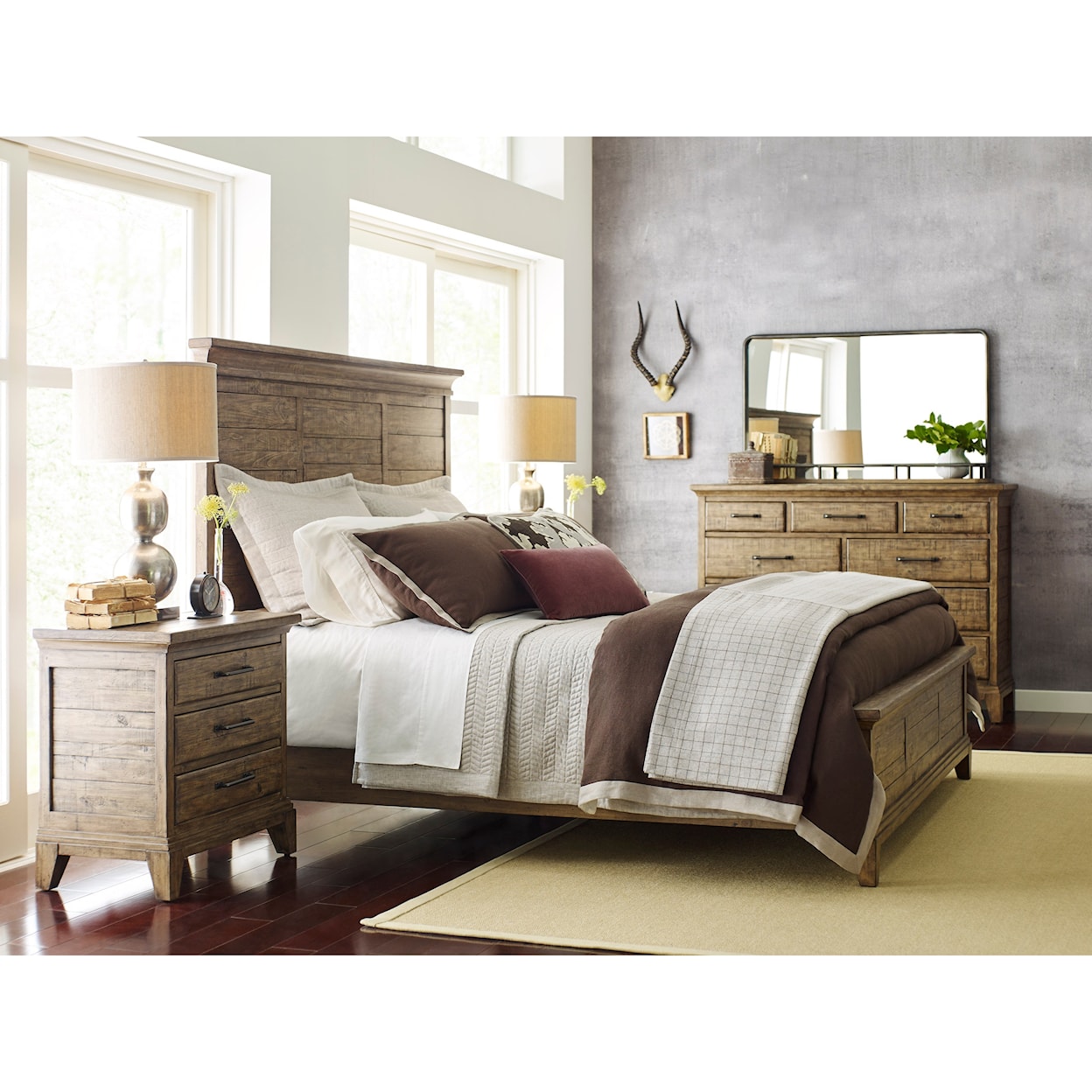 Kincaid Furniture Plank Road Queen Bedroom Group