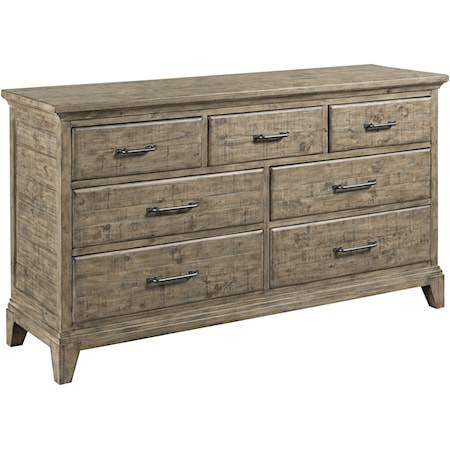 Farmstead Solid Wood Dresser with Removable Jewelry Tray   