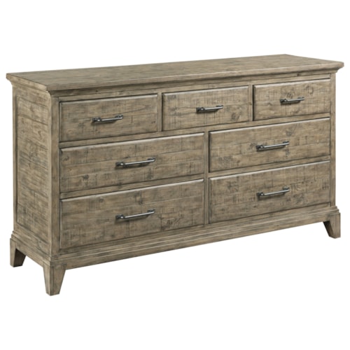 Farmstead Solid Wood Dresser with Removable Jewelry Tray   