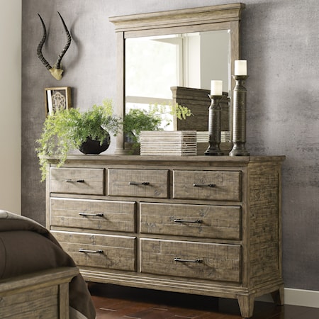 Farmstead Dresser & Jessup Mirror Set