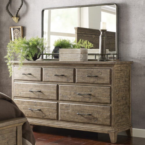 Farmstead Dresser and Westwood Mirror Set