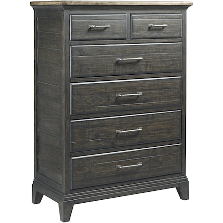 Devine Solid Wood Drawer Chest with Removable Wood Drawer Dividers                              