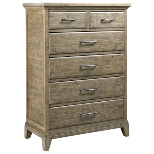 Devine Solid Wood Drawer Chest with Removable Wood Drawer Dividers                              