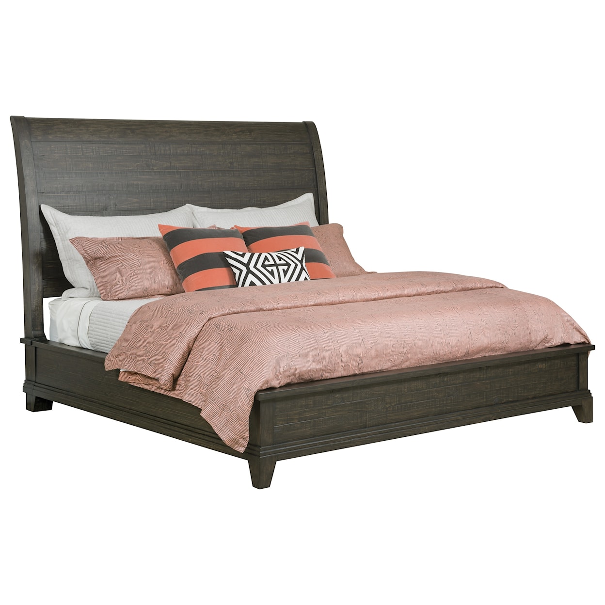 Kincaid Furniture Plank Road Eastburn Sleigh King Bed    