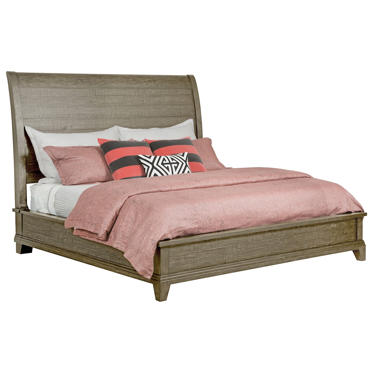 Kincaid Furniture Plank Road Eastburn Sleigh Cal King Bed    