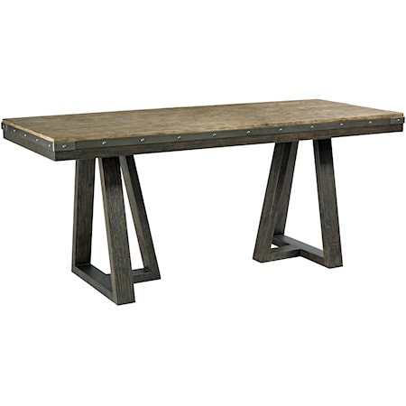 Kimler Solid Wood Counter Height Dining Table    