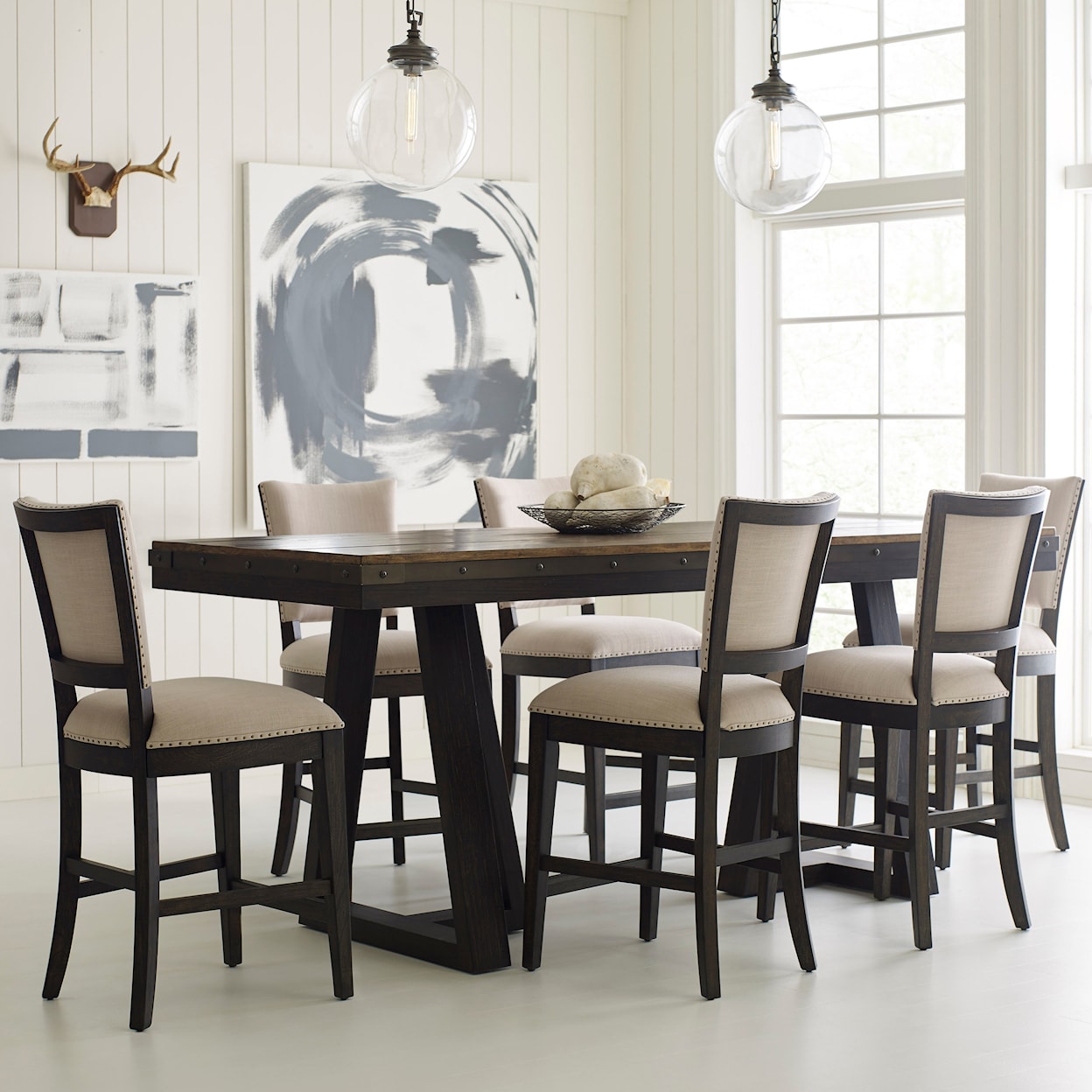 Kincaid Furniture Plank Road 7 Pc Counter Height Dining Set