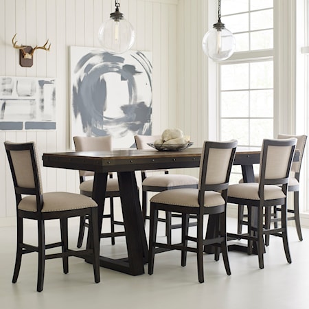 7 Pc Counter Height Dining Set