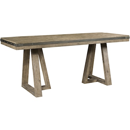 Kimler Solid Wood Counter Height Dining Table    