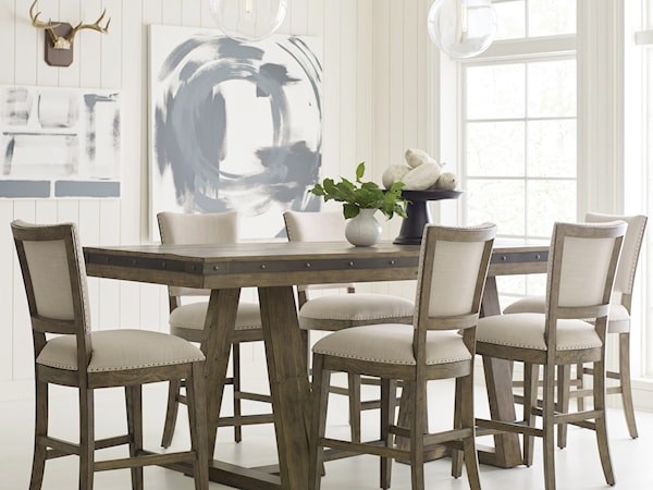 7 Pc Counter Height Dining Set