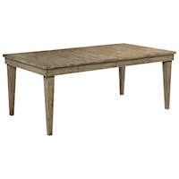Rankin Rectangular Solid Wood Table with Two Extension Leaves                      