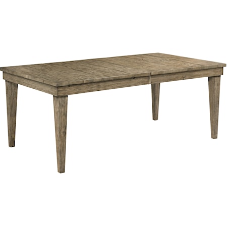 Rankin Rectangular Solid Wood Table with Two Extension Leaves                      